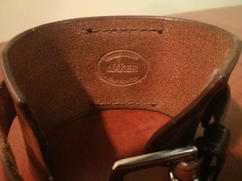 Leather wristband